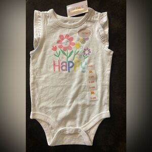 Garanimals Baby Girl Short Sleeve Bodysuit 3-6 months